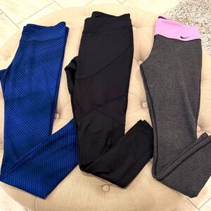 Workout Leggings Bundle (3) - Under Armour, Nike, Champion